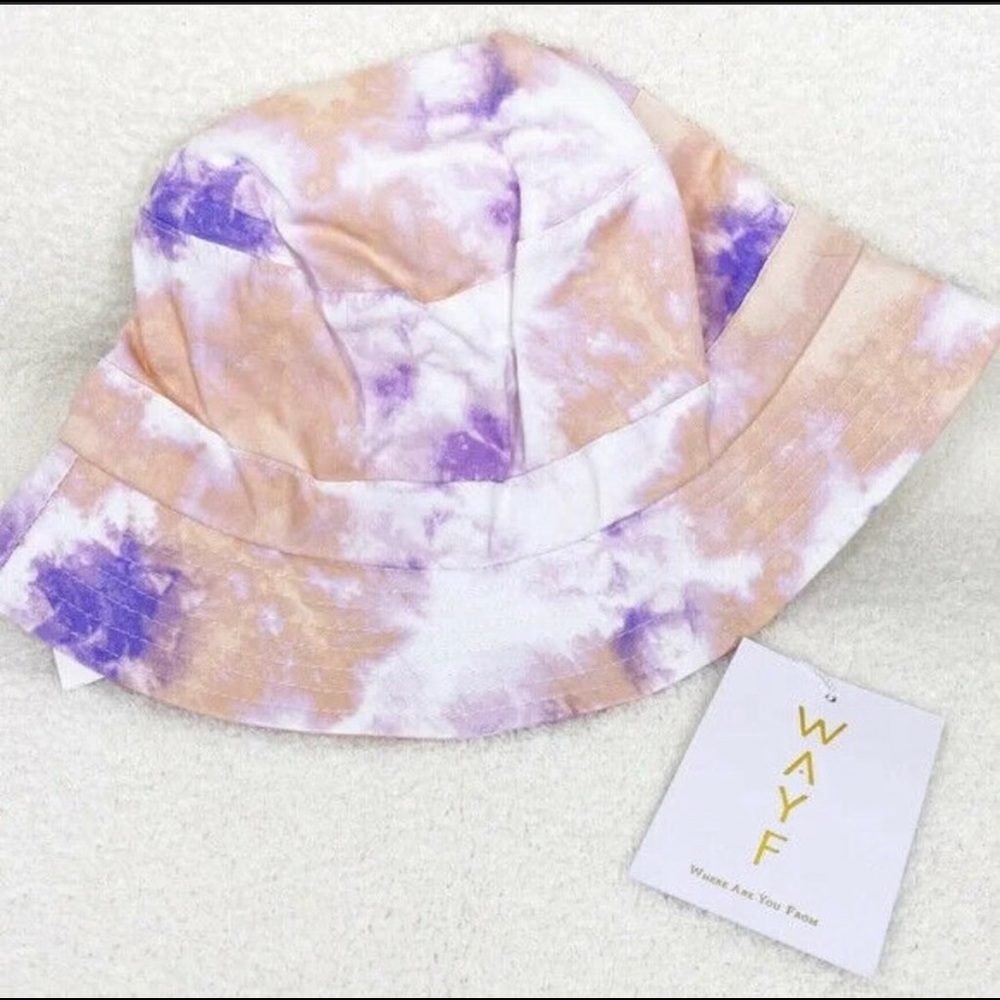 Tie-dye bucket hat and mask set